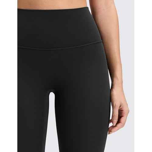 CRZ YOGA Butterluxe No Front Seam Yoga Leggings 25" - High Waisted Womens Lounge Pants Pilates Workout Athletic Buttery Soft