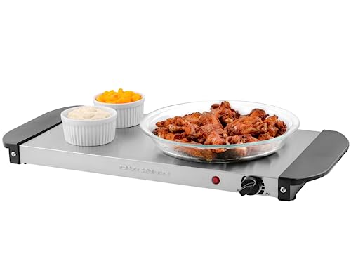 OVENTE Electric Warming Tray with Adjustable Temperature Control, Compact Food Warmer & Server for Buffets, Parties, Event...
