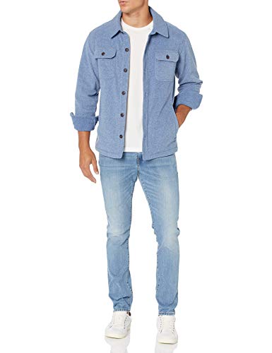 Amazon Essentials Mens Long-Sleeve Polar Fleece Shirt Jacket for Winter