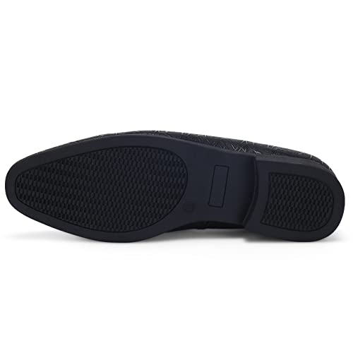 UUBARIS Mens Dress Loafers Tuxedo Suit Slip on Shoes