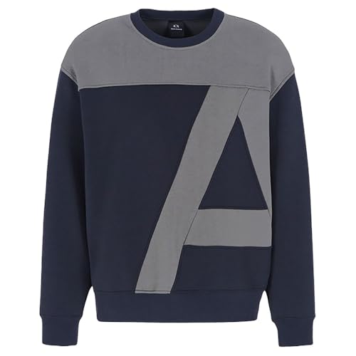 Armani Exchange mens Limited Edition a Line Logo Stretch Cotton Poly Sweatshirt