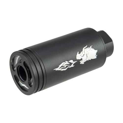 Spitfire Airsoft Tracer Unit with Flame Effect Dracarus Style for 14mm CCW Thread with 11mm CW Adapter
