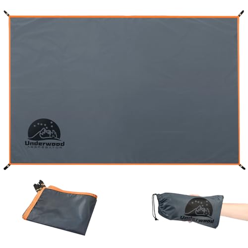 2 Person Trekking Pole Tent for 4-Season & 2 Person Tent Footprint Grey