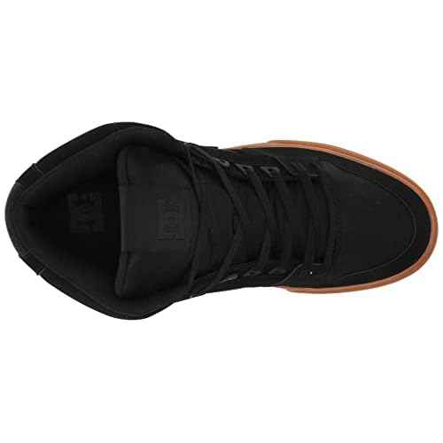 DC Shoes Pure High- Black/Gum- 6