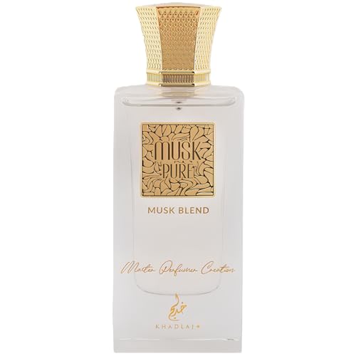 Khadlaj Musk Pure Musk Blend for Unisex Eau De Parfum Spray, 2.0 Ounce