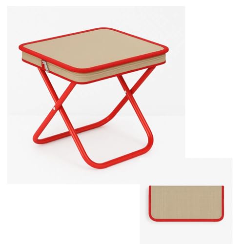 Xtlonbom Ultralight Folding Camping Stool, 1.2lbs Compact Portable Chair for Adults, 350lbs Load, Aluminum Frame with Oxfo...