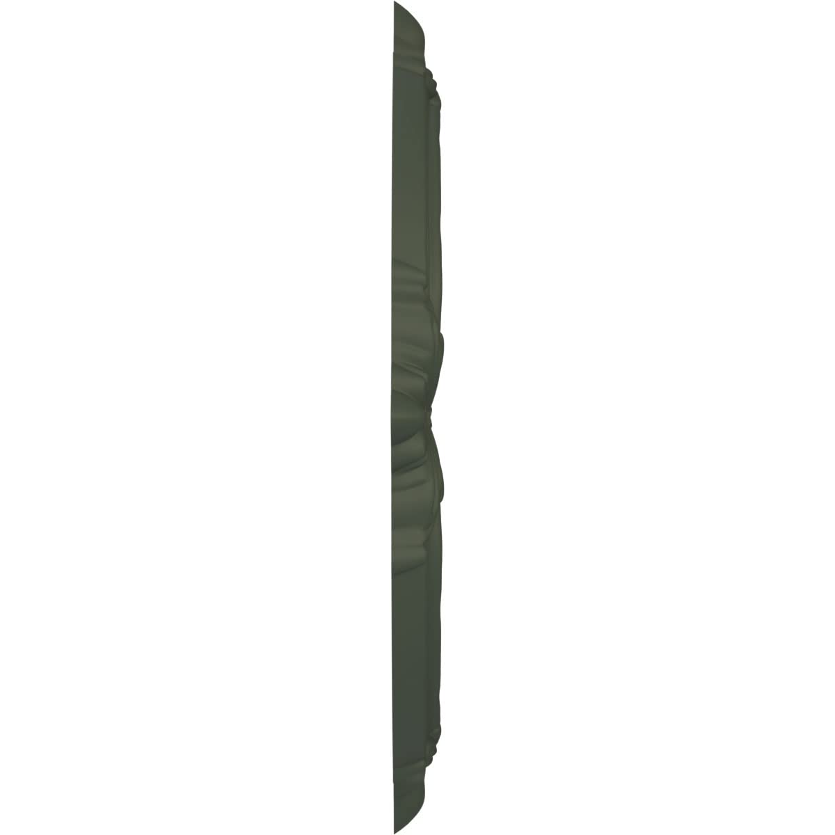 Ekena Millwork 13Od X 3 1/2Id X 3/4P Attica Thermoformed Pvc Ceiling Medallion (Fits Canopies Up To 5), Ultracover Satin Hunt Cl