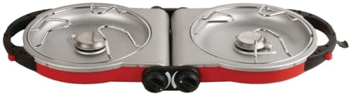 Coleman Fold ‘N Go 2-Burner Propane Stove, Dual Adjustable Burners with 20,000 BTUs of Power & InstaStart Ignition, Great ...