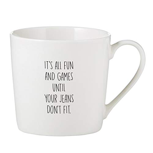 Santa Barbara Design Studio SIPS Drinkware Coffee Mug/Cup, 14-Ounce, Jeans Don't Fit