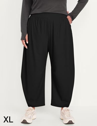 Ugerlov Womens Barrel Ankle Pants Quick Dry Lightweight Hiking Pants Wide Leg High Waisted Baggy Trousers with Pockets
