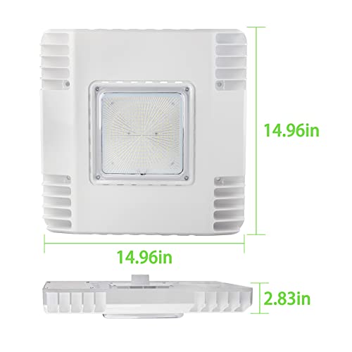 LED Canopy Gas Station Light, 150W 21000LM Surface Mount LED Carport Ceiling Light 5700K (600W HID/HPS Equivalent), 100-27...