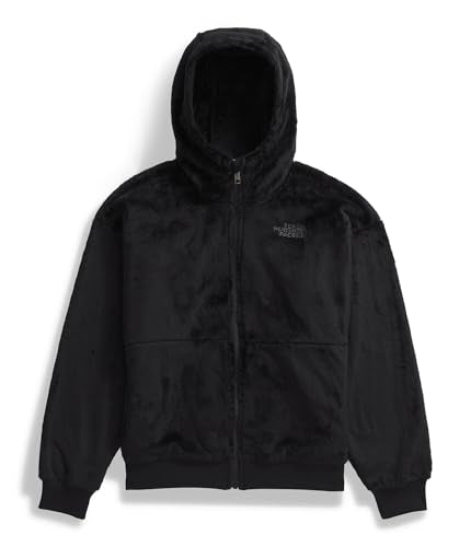 THE NORTH FACE Girls' Osito Full Zip Hoodie | Fleece Hooded Jacket With Hand Pockets & Durable Ribbed Collar