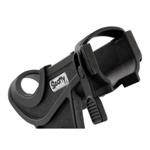 Scotty 0280-BK Rod Holder, Baicaster/Spinning, black W/0241 Side/Deck Mount