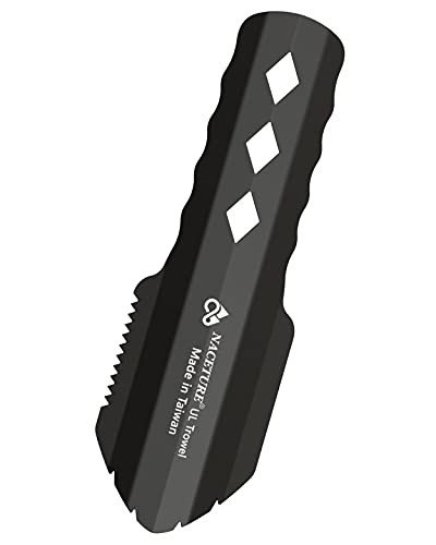NACETURE Ultralight Backpacking Trowel Aluminum Shovel Small Potty Multitool with Longer Handle Design Essential for Hikin...