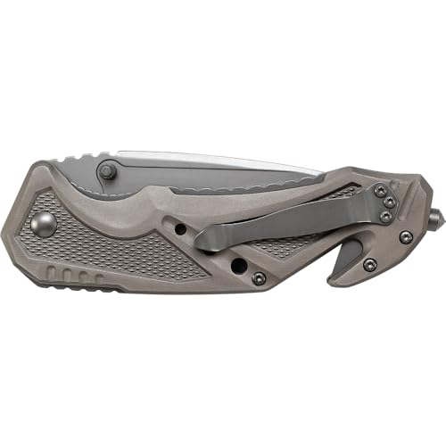 Smith & Wesson M&P SWMP11G 8.9in High Carbon S.S. Folding Knife with 3.8in Tanto Point Blade and Aluminum Handle for Outdo...