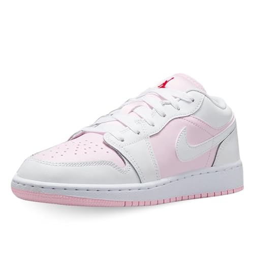 AIR JORDAN 1 LOW (GS) "PINK FOAM /WHITE-FIRE RED"