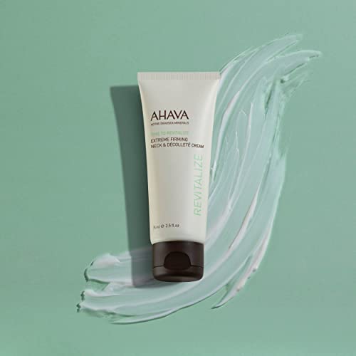 AHAVA Time To Revitalize Extreme Firming Neck & D?collet? Cream - Promotes Firmness, Nourishes & Softens, Reduce Signs of Aging, includes Osmoter, Resveratrol, Goji Berry & Matrixyl 3000, 2.5 Fl.Oz