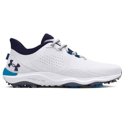 Under Armour Men's Drive Pro, (101) White/Capri/Midnight Navy, 14, US