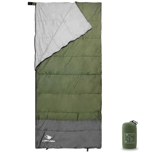Arctic Lemmings Envelope Sleeping Bag, Three Seasons Constant Temperature Sleeping Bag, Suitable for All Ages, Indoor Hote...