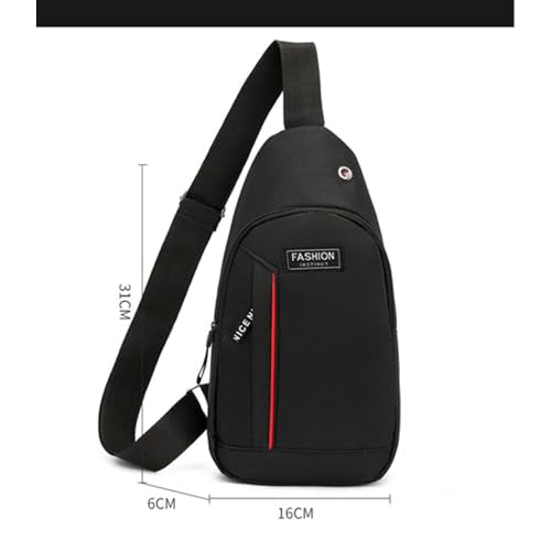 Shoulder Backpack Crossbody Bag Small Sling for Women Men Chest Daypack Crossbody Adjustable Strap for Travel Sport Hiking