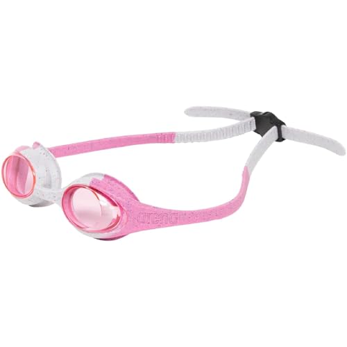 ARENA Unisex Spider Kids Swim Goggles Boys and Girls Ages 2 to 5, Anti-Fog Non-Mirror Lens, Easy to Use Strap No Leak Goggle