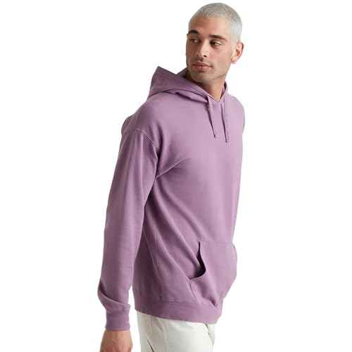 Hanes mens Originals Fleece Hoodie, Garment Dyed Hooded Sweatshirt, Unisex Fleece Pullover