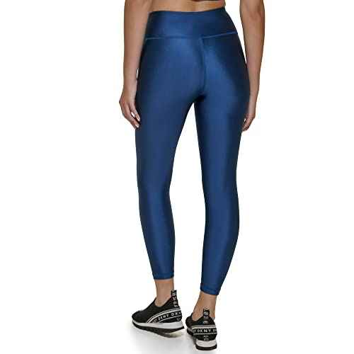 DKNY Womens Satin Shine High Waisted Compression Leggings