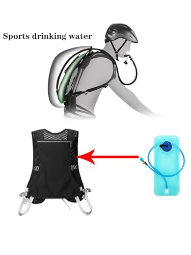 Running Hydration Vest with 68 OZ(2L) Water Bag, Waterproof Phone Pocket, Lightweight Hydration Pack, Adjustable No-Bounce...