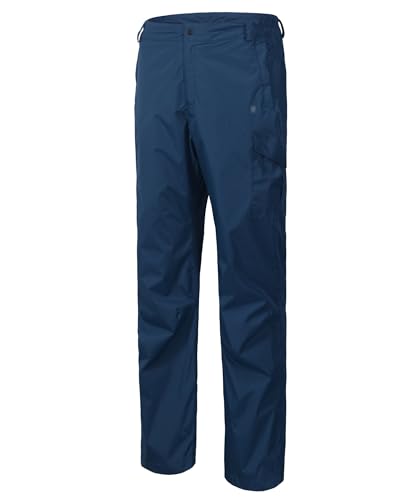 Men's Breathable Rain Pants Lightweight Waterproof Windproof Pants for Hiking Fishing Outdoor
