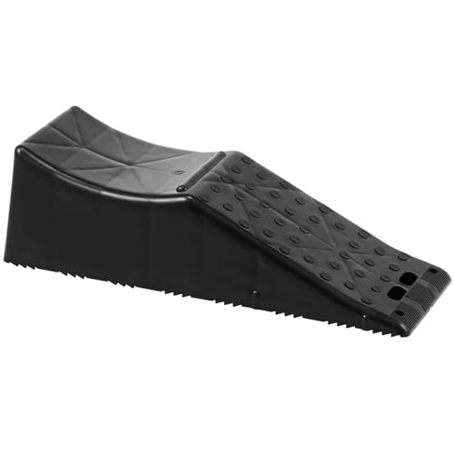 VEVOR 1Piece Vehicle Ramp 20000 lbs/9 Ton Capacity Car Service Ramp, Effortlessly Lift 5.5" High, Durable Nonslip & Portable, for Routine Tire Replacement Repairs, Work with Tandem Wheel Vehicles