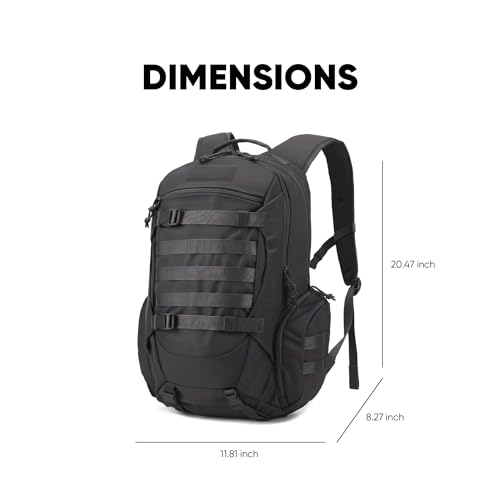 Fortune Edge 35L Tactical Backpack for Men, MOLLE Military Bug Out Bag, Waterproof Rucksack for Hiking with Hydration Port...