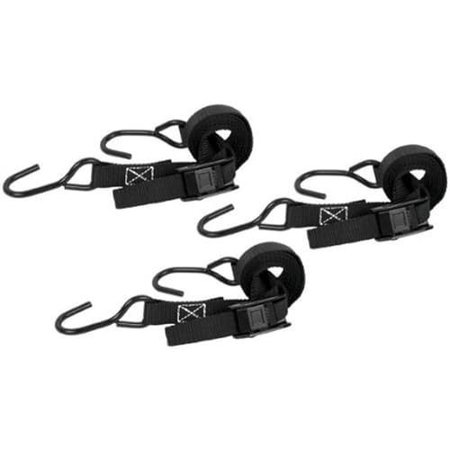 Muddy 1" X 8' Cam-Buckle Rugged Durable Reliable Adjustable Versatile Outdoor Strap with 2 Vinyl-Coated Steel Hooks, 400-l...