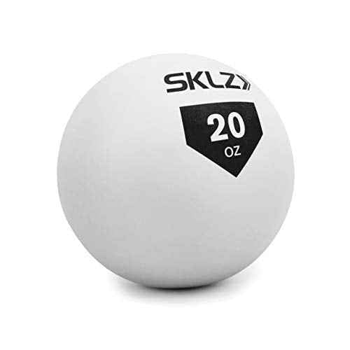 SKLZ Contact Ball Baseball and Softball Batting Training Ball, 20 Ounce,White