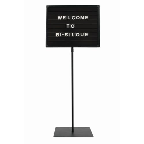 MasterVision Magnetic Changeable Letter Message Board with Floor Stand for Commercial, Wedding Halls, Funeral Homes, Confe...