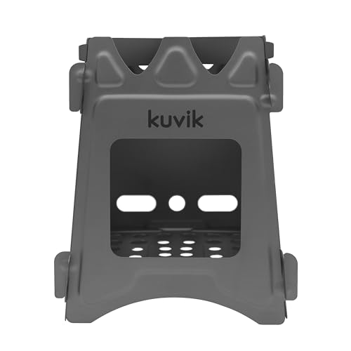 Kuvik Titanium Wood Stove - Ultralight and Compact Stove for Backpacking, Camping, and Survival