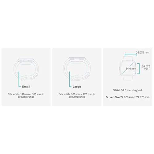 Fitbit Versa Lite Edition Smart Watch, One Size (S and L Bands Included), 1 Count