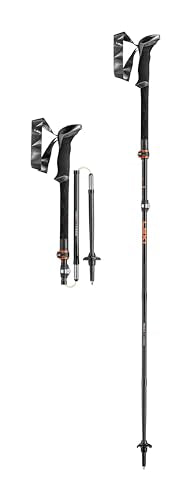 LEKI Makalu FX Carbon Trekking Poles - Foldable Collapsible Lightweight Walking Poles for Hiking