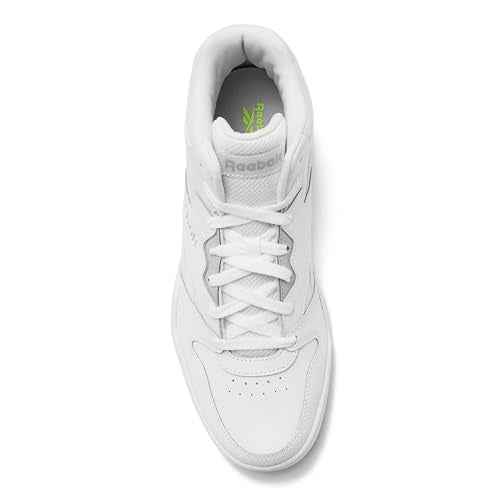 Reebok Men's Royal BB4500 Hi2 High Top Sneakers for Men, White/Light Solid Grey, 8 Extra Wide