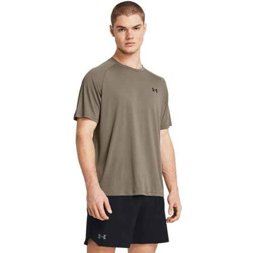 Under Armour Men's Tech 2.0 Short-Sleeve T-Shirt, (200) Taupe Dusk / / Black, X-Large Tall