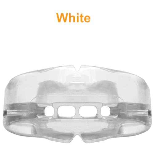 Coolrunner Double Braces Mouth Guard, Sports Athletic Mouth Guards Youth Mouthguard for Upper and Lower Teeth Protection Required for Youth, Teenager and Adults (Blue) (Blue+Transparent)
