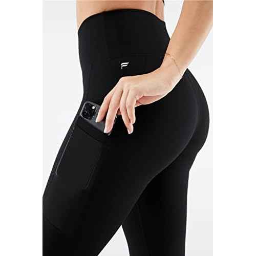Fabletics Women's On-The-Go PowerHold High-Waisted Legging, Workout, Yoga, Maximum Compression, Flattering