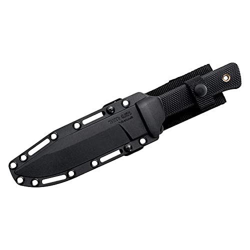 COLD STEEL SRK 6" SK-5 Clip Point Razor-Sharp Blade 4.75" Durable Kray-Ex Handle Tactical Fixed Blade Knife w/Secure-Ex Sh...