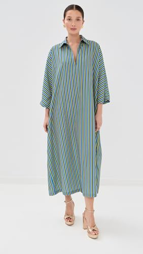 La Vie Style House Women's Stripe Maxi Everyday Dress