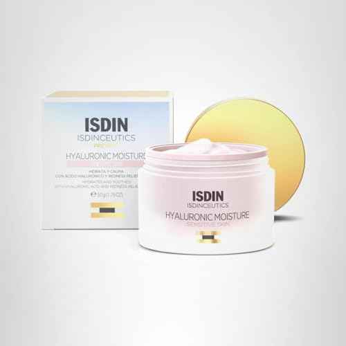ISDIN Isdinceutics Hyaluronic Moisture Sensitive Skin Calming Daily Face Moisturizer with Hyaluronic Acid 1.76 OZ (Standard)