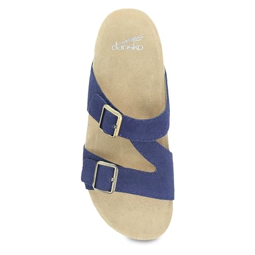 Dansko Dayna Double Buckle, Slip-On Sandal for Women - Cushioned Cork Midsole for Comfort and Shock Absorption - Vibram EC...