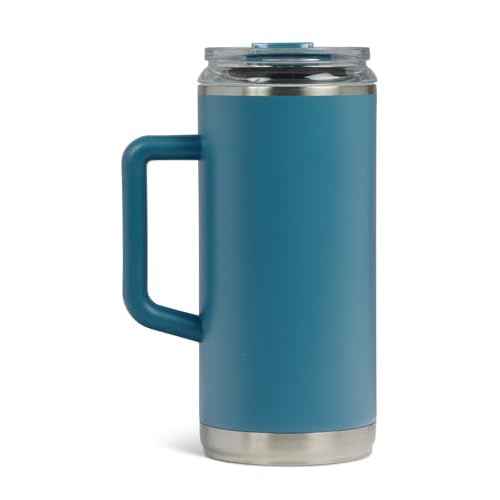 Igloo, 36 oz Tumbler with Handle, Reusable Travel Mug, Stainless Steel Insulated Hydration Cup for Hot & Cold Beverages, Modern Blue