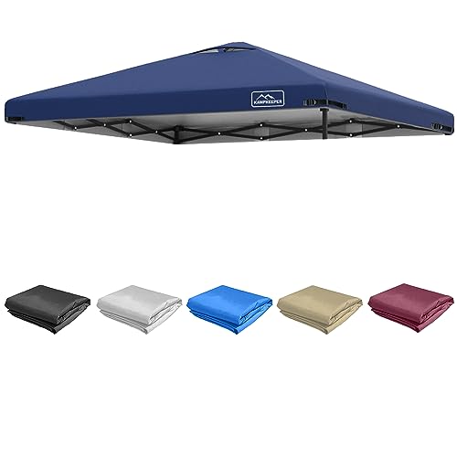 KAMPKEEPER Replacement Top Pop Up Canopy Tent Cover Roof with Air Vent and Adjustable Elastic Strap, Polyester UV Waterpro...