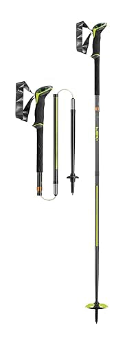 LEKI Sherpa FX.One Carbon Collapsible Lightweight Trekking Poles for Backcountry Skiing, Hiking, & Mountaineering