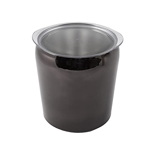 Cambridge Silversmiths 3-Quart Insulated Stainless Steel Ice Bucket, Black