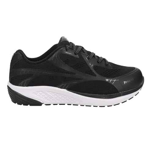 Propet Womens One Lt Lace Up Sneakers Shoes Casual - Black